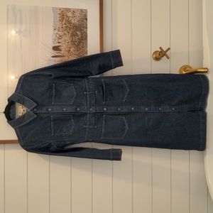 Madewell long sleeve denim dress